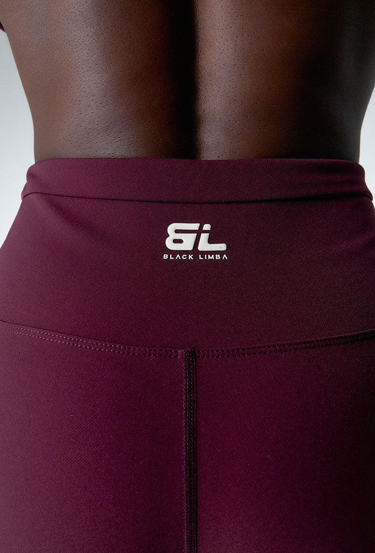 Legging deportivo alto impacto Peak Motion - Aubergine-Black Limba
