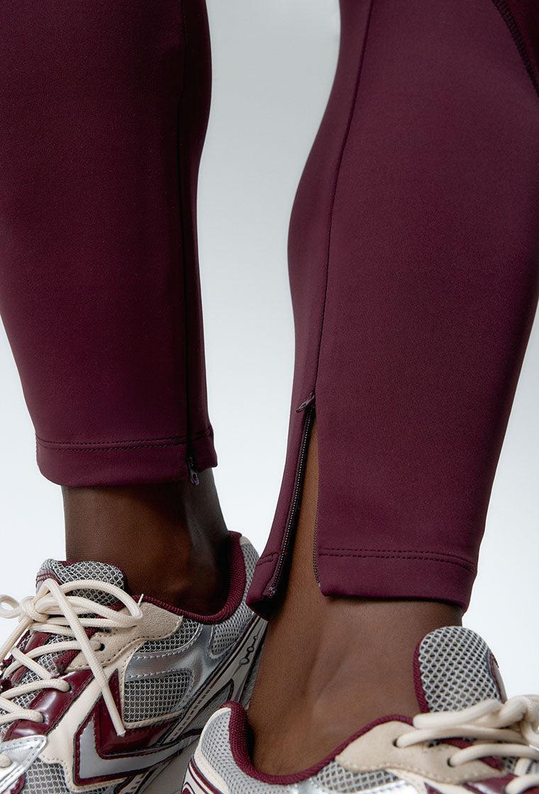 Legging deportivo alto impacto Peak Motion - Aubergine-Black Limba