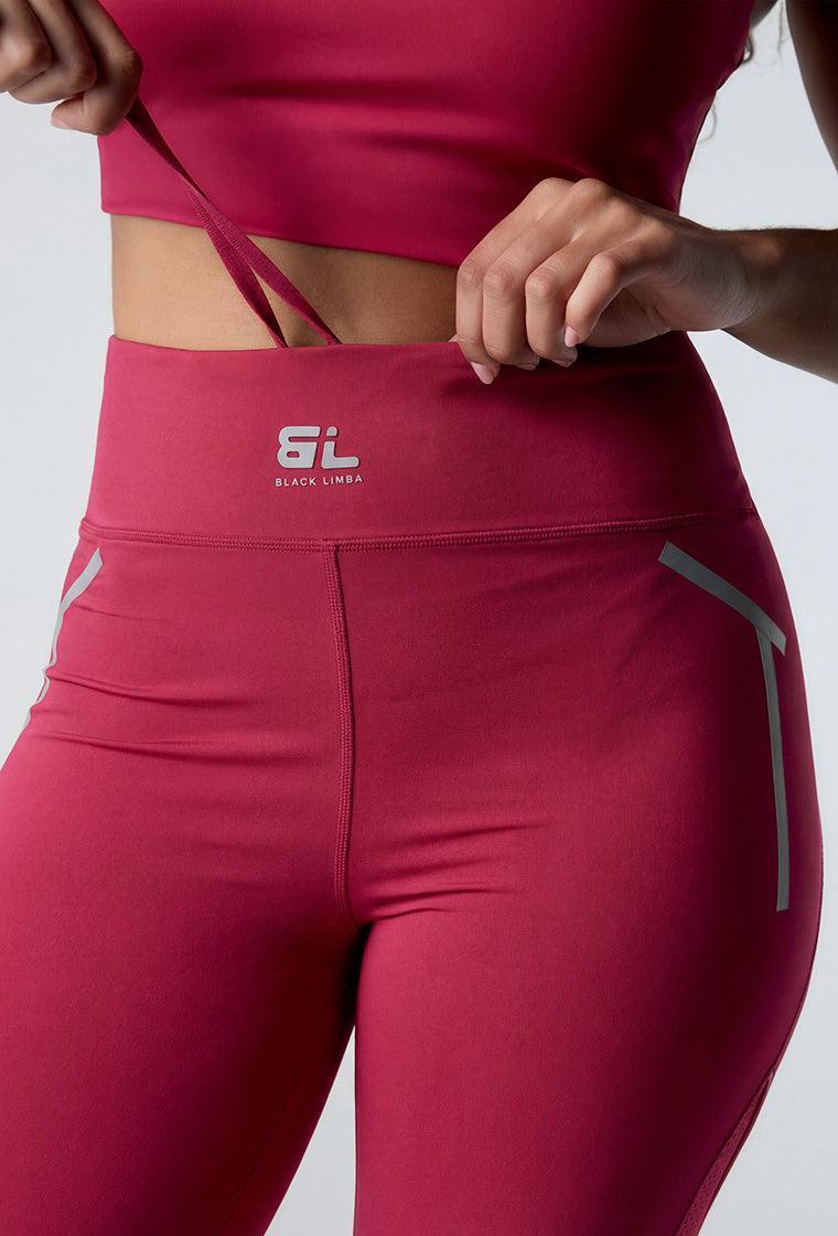 Legging deportivo alto impacto Sprint - Fucsia-Black Limba