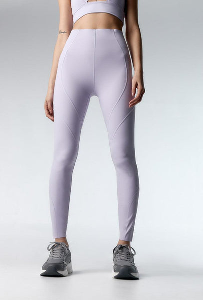 Legging deportivo bajo impacto Becca - Lavender-Black Limba