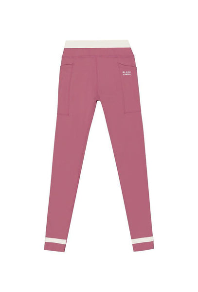 Legging deportivo bicolor CourtEdge - Dusty rose & Cream-Black Limba