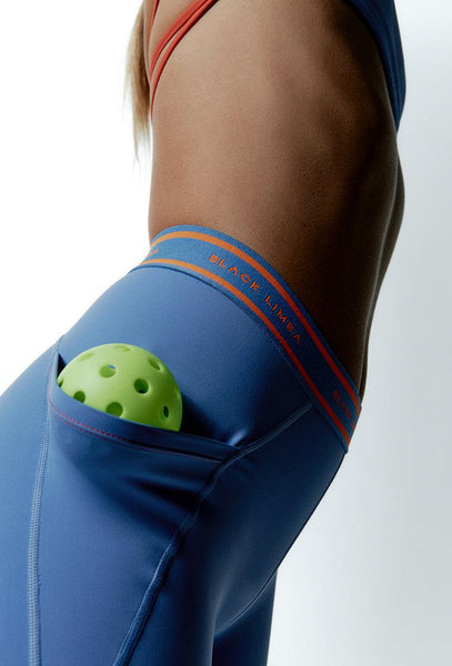 Legging deportivo bicolor EraFlex - Persian jewel & Coral-Black Limba