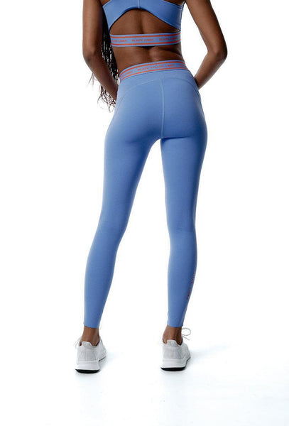 Legging deportivo bicolor EraFlex - Persian jewel & Coral-Black Limba