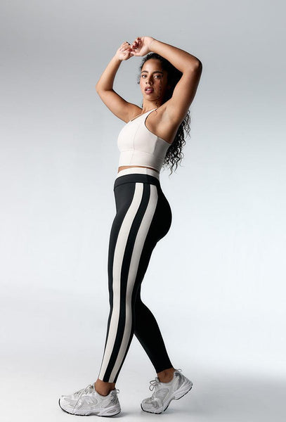 Legging deportivo bicolor Yinyang - Black-Black Limba