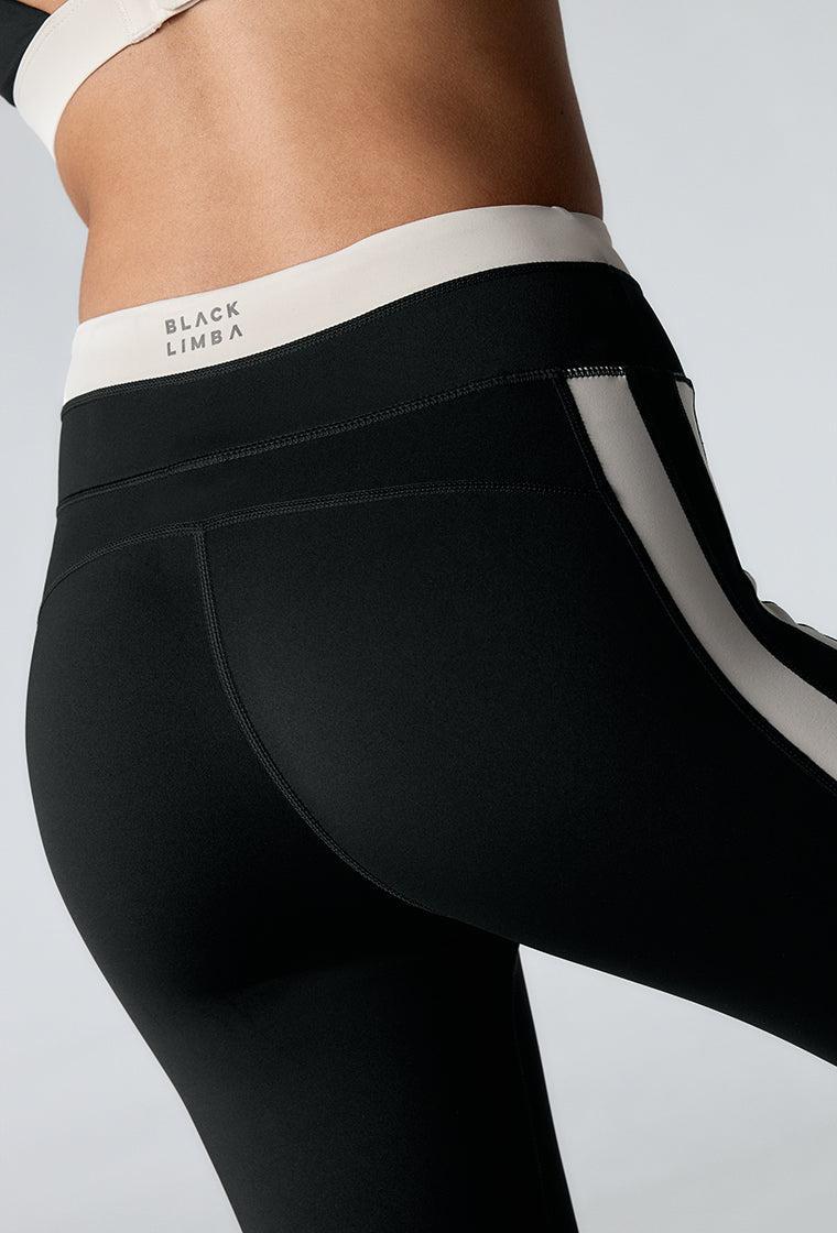 Legging deportivo bicolor Yinyang - Black-Black Limba