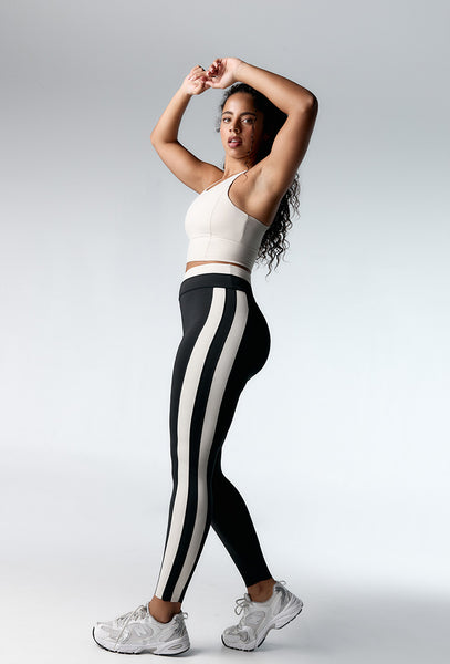 Legging deportivo bicolor Yinyang - Black-Black Limba