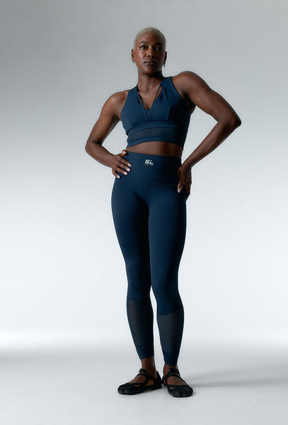 Legging deportivo compresivo Deep Line - Night Blue