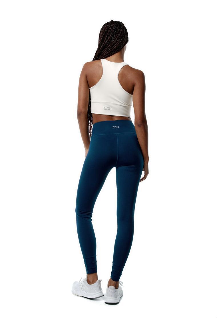 Legging deportivo compresivo Ica - Ocean blue-Black Limba