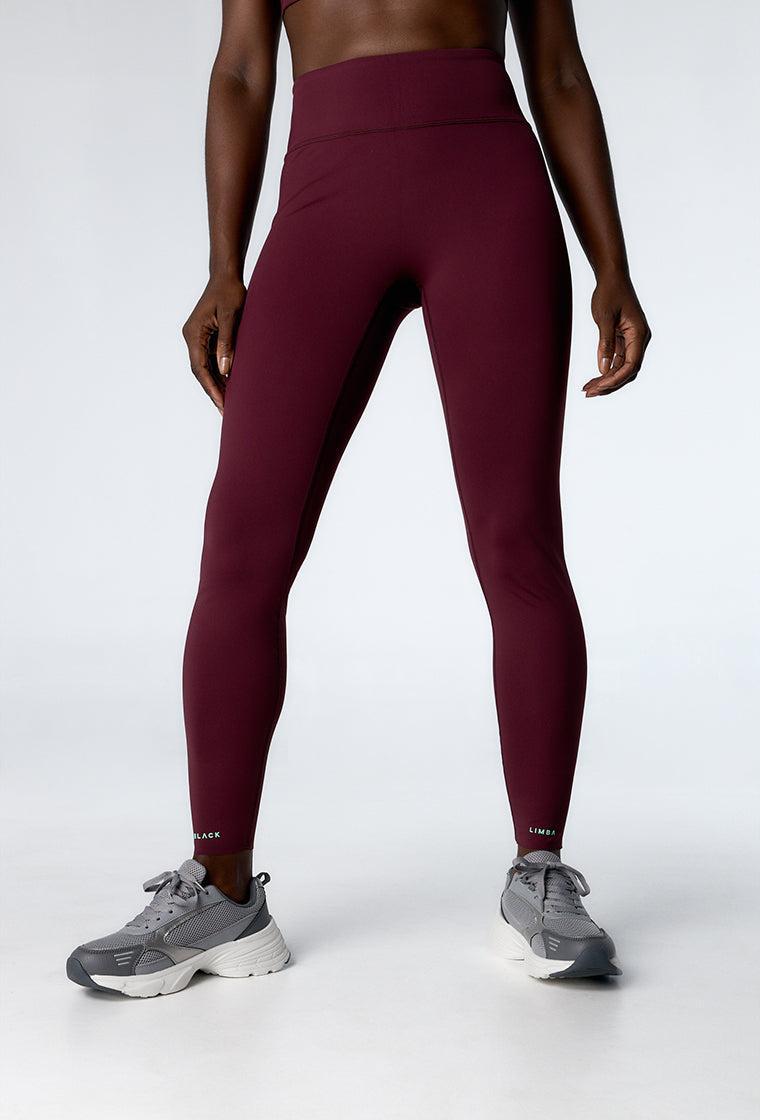 Legging deportivo compresivo Impact Line - Aubergine-Black Limba