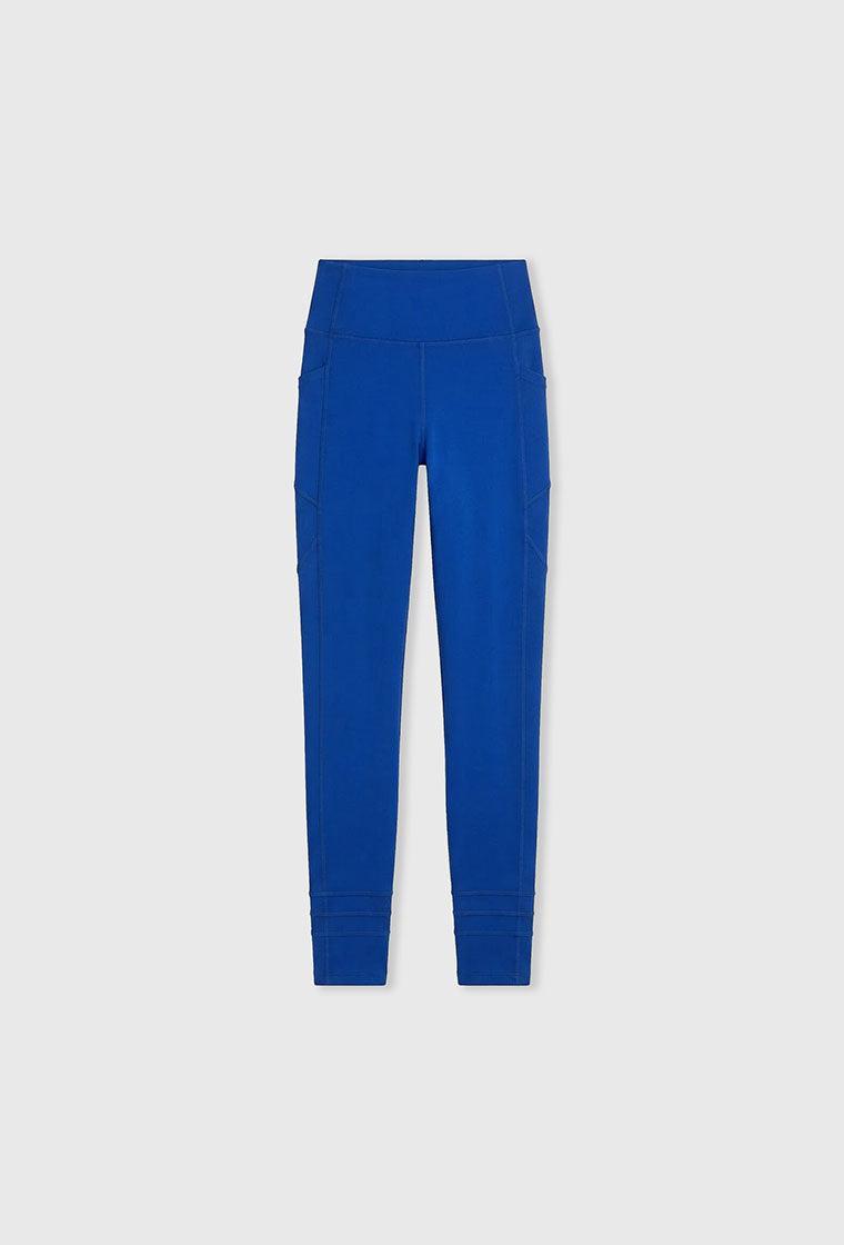 Legging deportivo compresivo recortable Diardi - Cobalto Blue-Black Limba