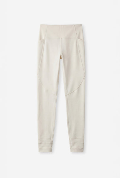 Legging deportivo compresivo recortable Diardi - Cream-Black Limba
