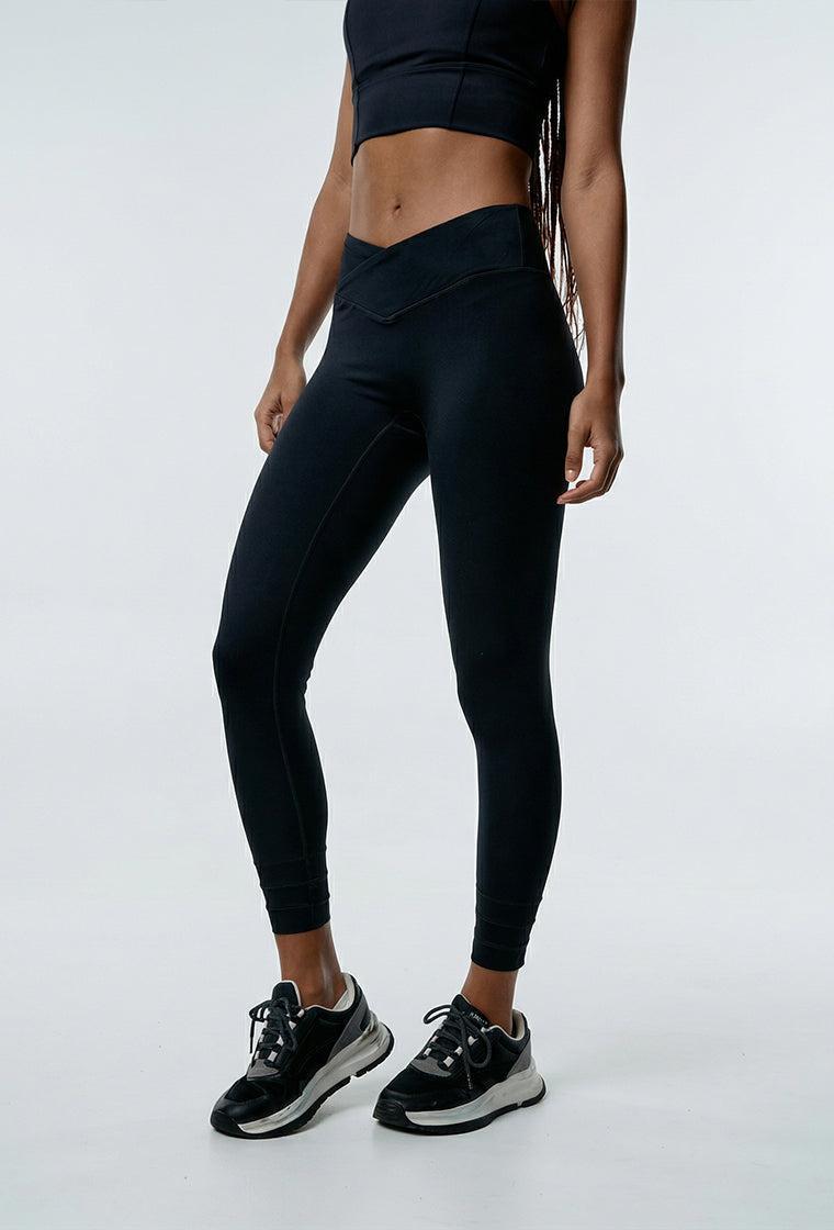 Legging deportivo compresivo recortable Ica - Black-Black Limba
