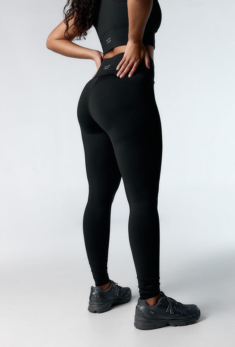 Legging deportivo compresivo recortable Ica - Black-Black Limba