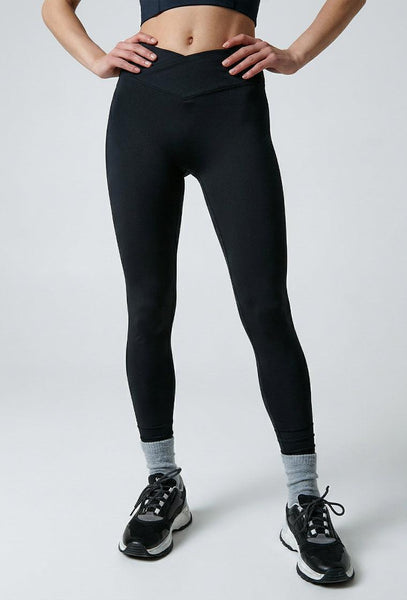 Legging deportivo compresivo recortable Ica - Black-Black Limba