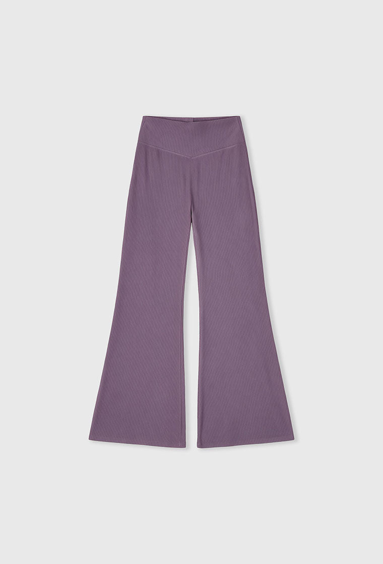 Legging deportivo flare Aura - Mauve-Black Limba