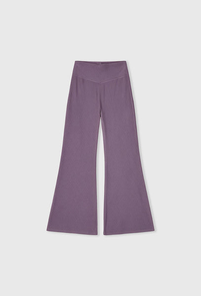 Legging deportivo flare Aura - Mauve-Black Limba