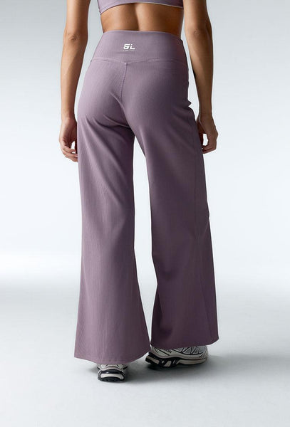 Legging deportivo flare Aura - Mauve-Black Limba