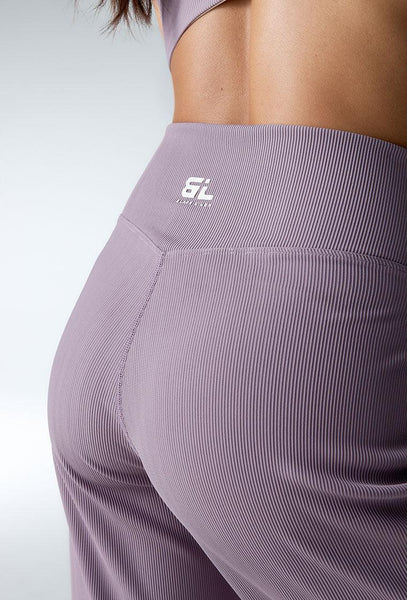Legging deportivo flare Aura - Mauve-Black Limba