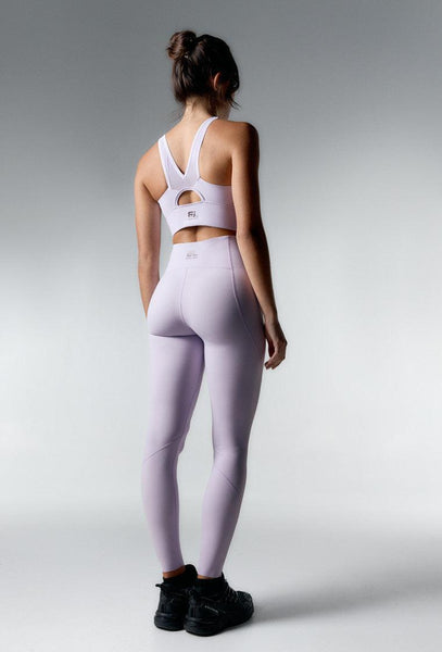 Legging deportivo medio impacto Becca - Lavender-Black Limba