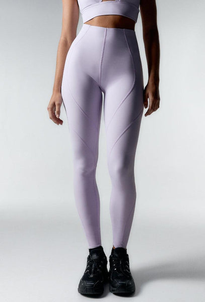 Legging deportivo medio impacto Becca - Lavender-Black Limba
