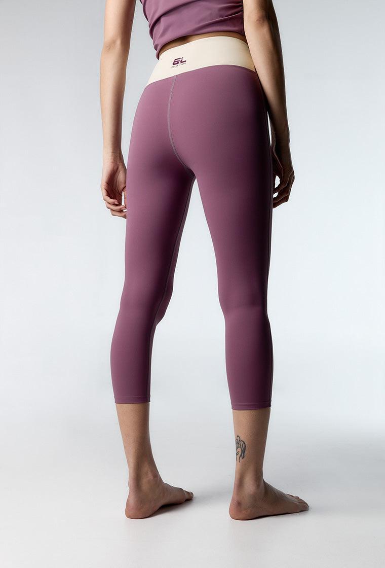 Legging deportivo medio impacto Twist - Tulipwood & Cream-Black Limba