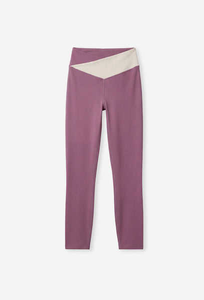 Legging deportivo medio impacto Twist - Tulipwood & Cream-Black Limba