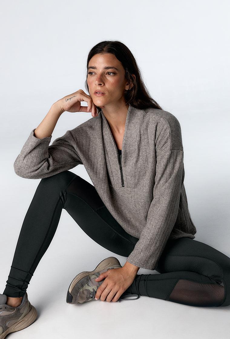 Legging deportivo recortable Delvor - Black-Black Limba