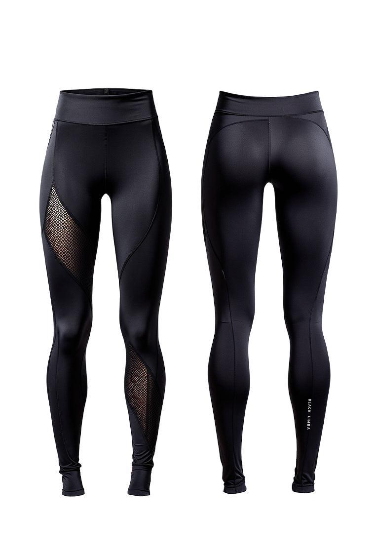 Legging deportivo recortable Delvor - Black-Black Limba