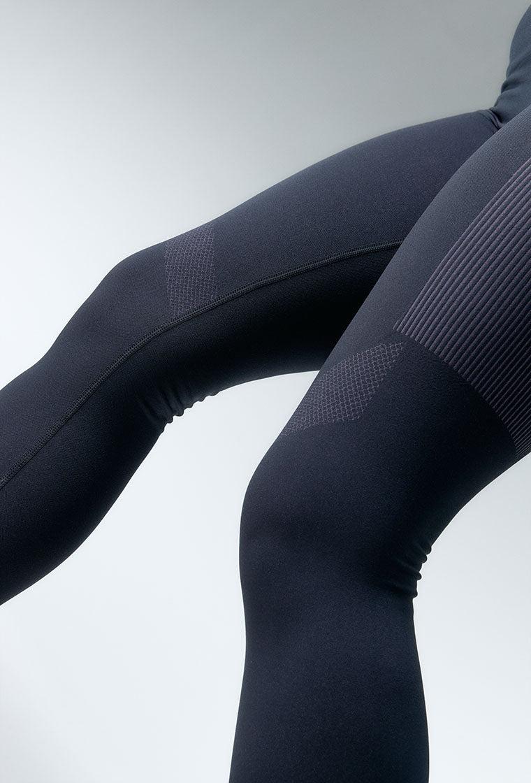 Legging deportivo seamless compresivo Flex form - Grey & lavender-Black Limba