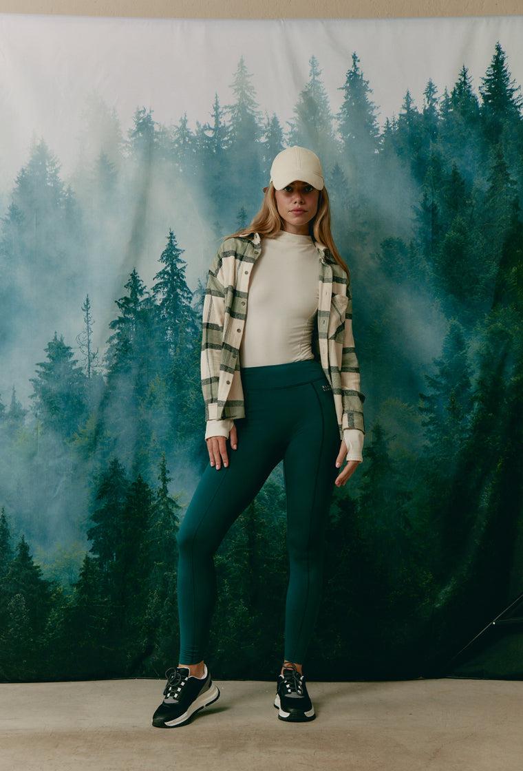 Legging térmico deportivo Power Tech - Teal-Black Limba