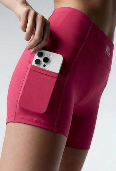 Mini short deportivo Sand - Fucsia-Black Limba