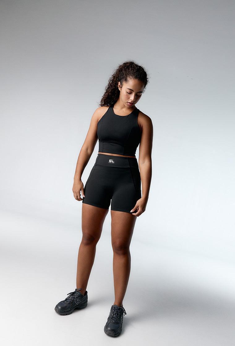 Mini short deportivo Sand - Negro-Black Limba