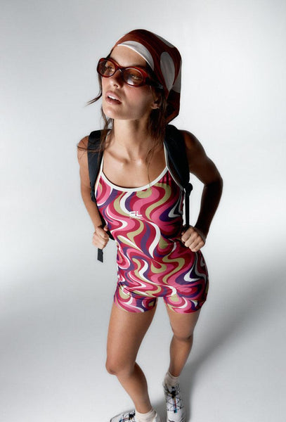 Mono Hiva - Burgundy print-Black Limba