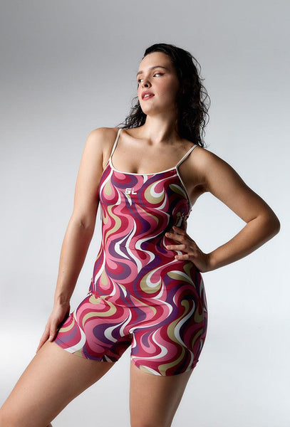 Mono Hiva - Burgundy print-Black Limba