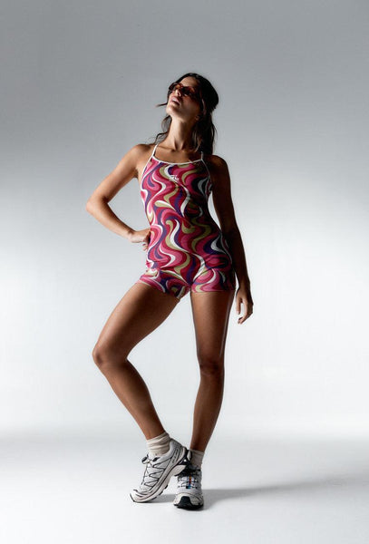 Mono Hiva - Burgundy print-Black Limba