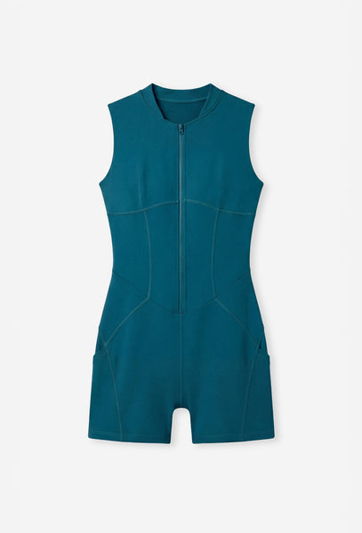 Mono corto deportivo Chicago - Teal-Black Limba