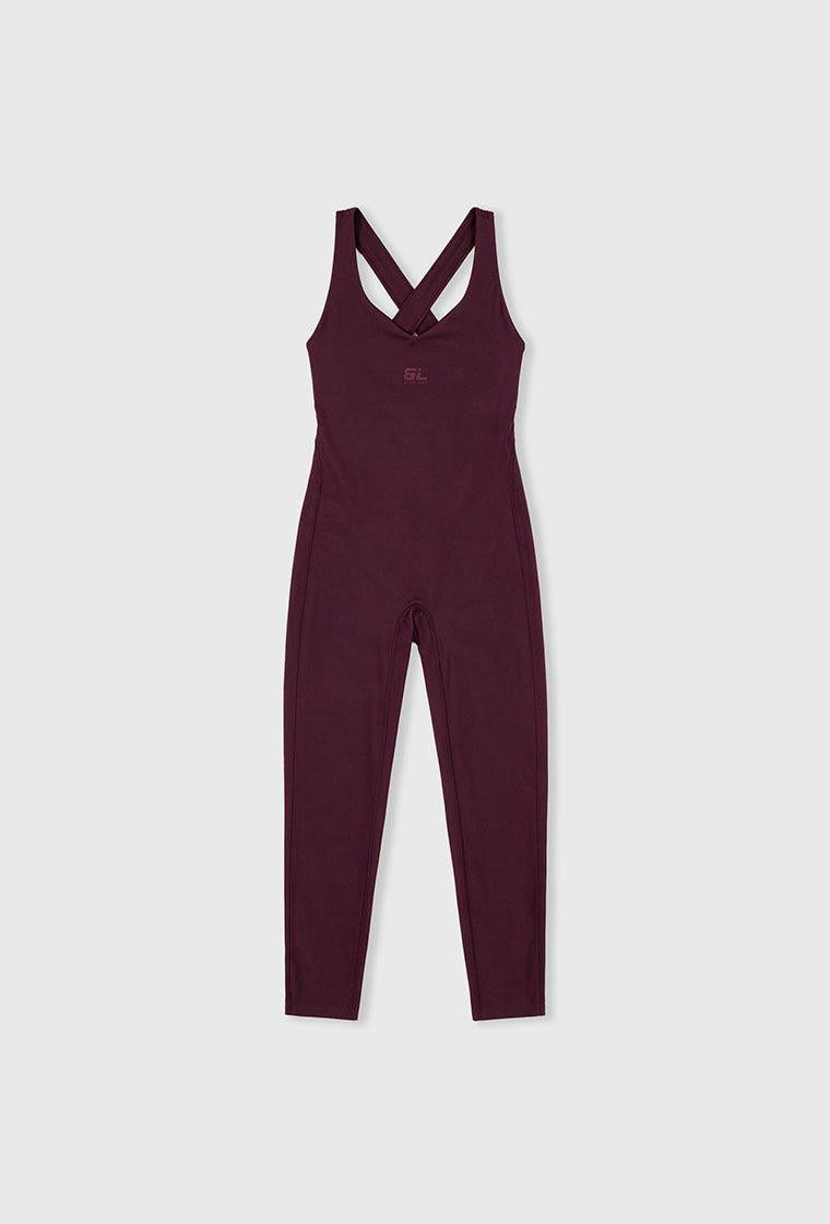 Mono deportivo recortable Balance - Aubergine-Black Limba