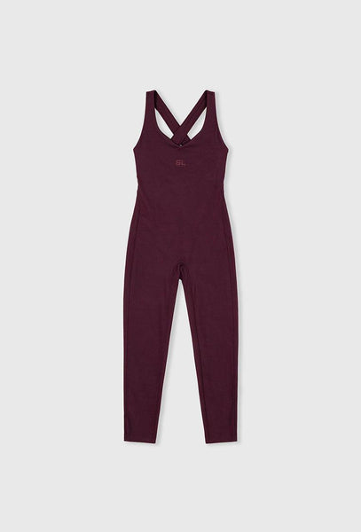 Mono deportivo recortable Balance - Aubergine-Black Limba