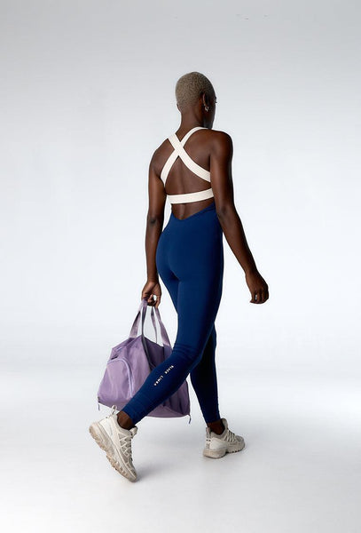 Mono deportivo recortable Leap - Navy & Cream-Black Limba