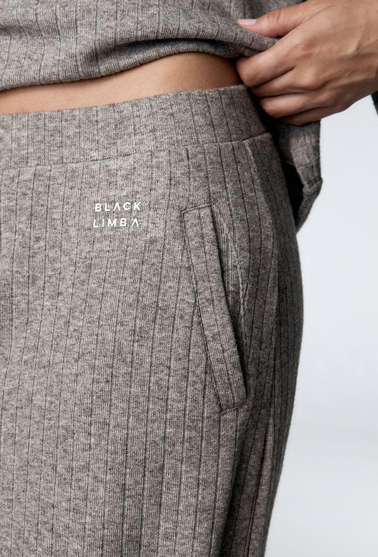 Pantalón de canalé Delyn - Grey-Black Limba