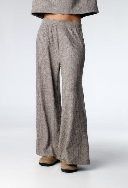 Pantalón de canalé Delyn - Grey-Black Limba
