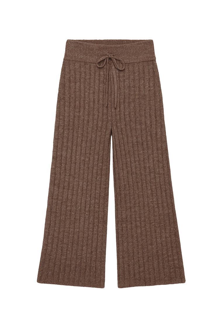 Pantalón de punto Monix - Taupe-Black Limba