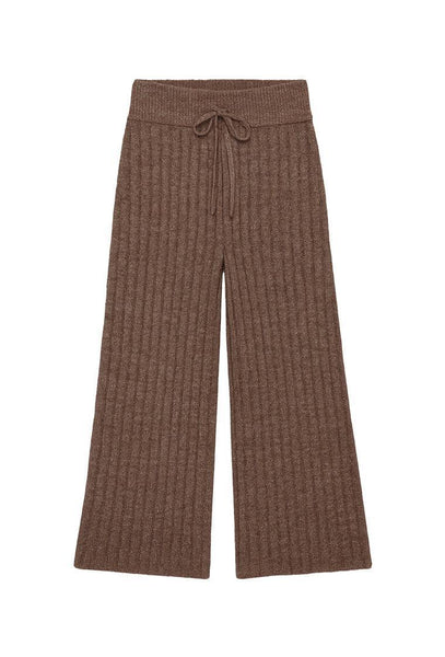 Pantalón de punto Monix - Taupe-Black Limba