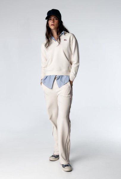 Pantalón deportivo Carven - Cream-Black Limba