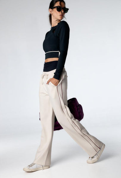 Pantalón deportivo Carven - Cream-Black Limba