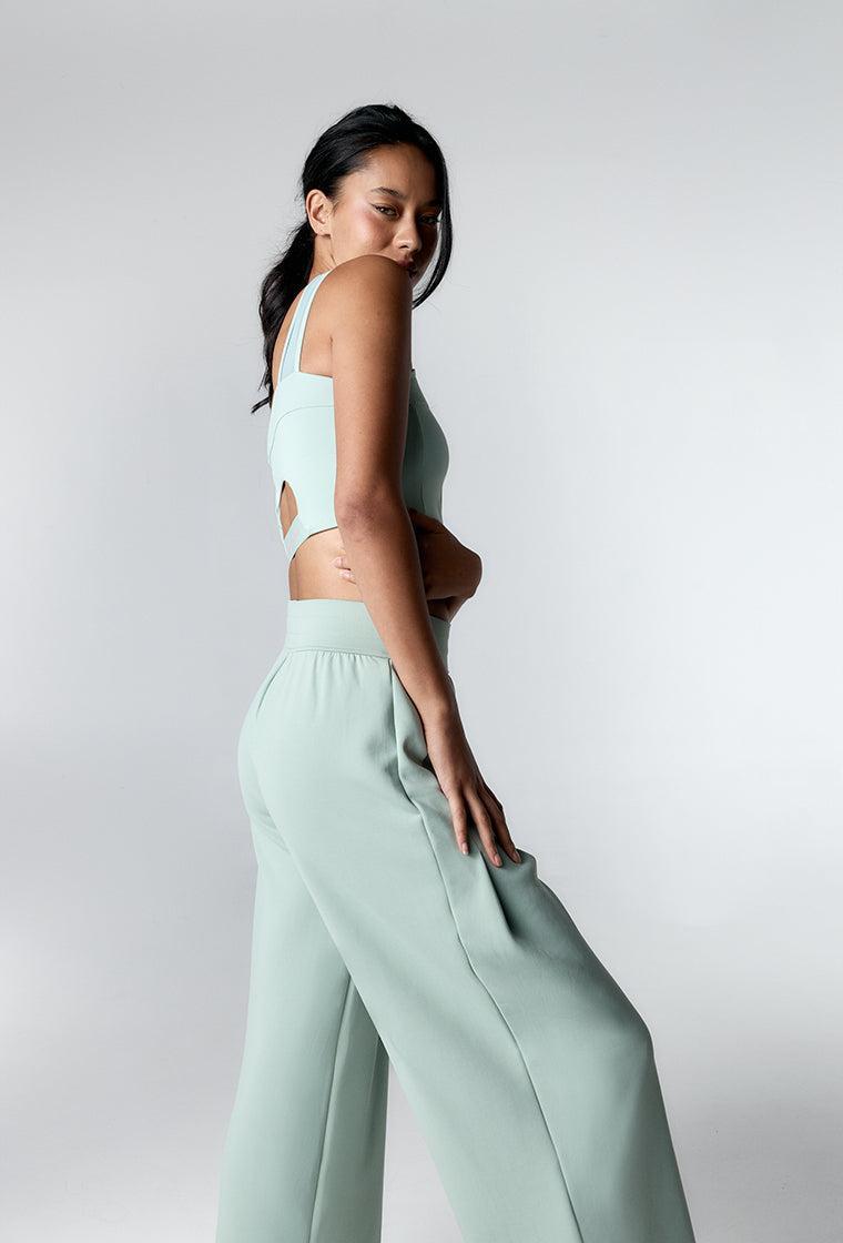 Pantalón deportivo Odette - Matcha-Black Limba