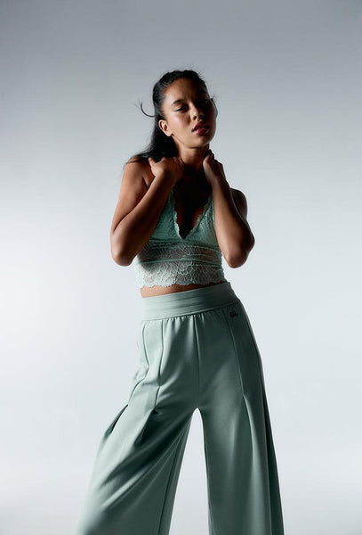 Pantalón deportivo Odette - Matcha-Black Limba