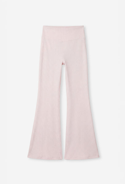Pantalón deportivo de canalé Nonna - Marshmallow-Black Limba