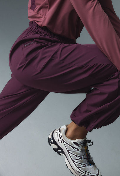 Pantalón deportivo ligero Kinetic - Aubergine-Black Limba