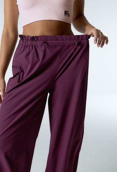 Pantalón deportivo ligero Kinetic - Aubergine-Black Limba